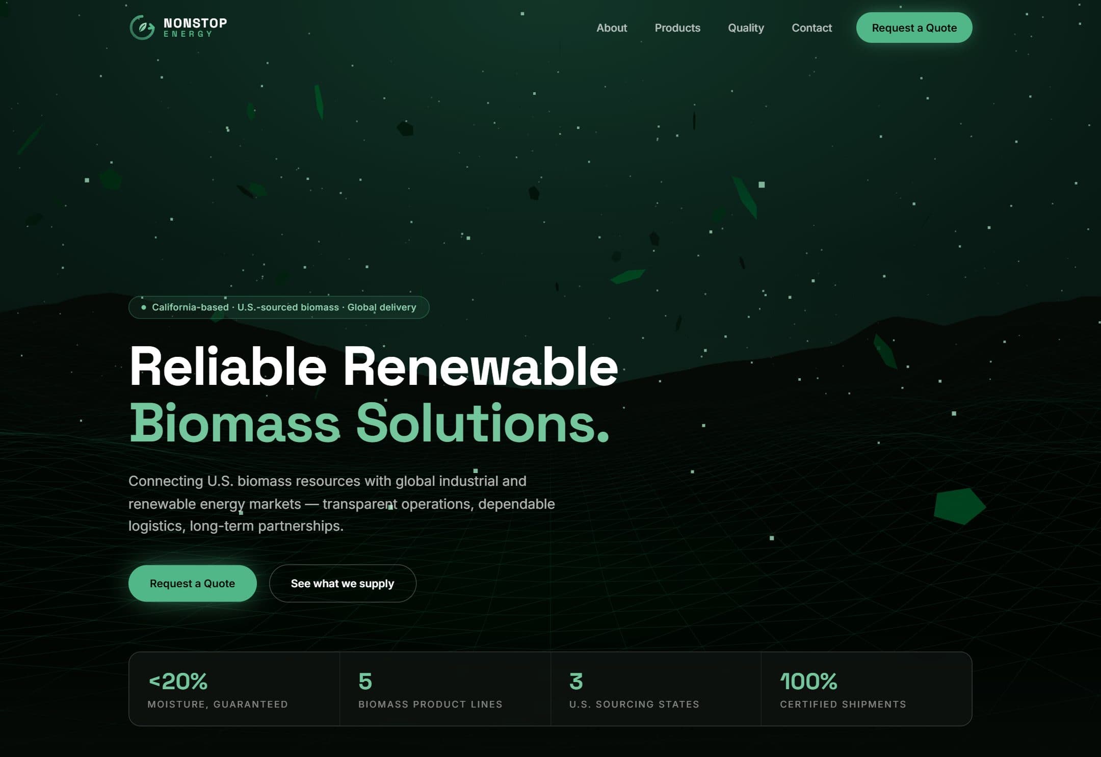 The Nonstop Energy website