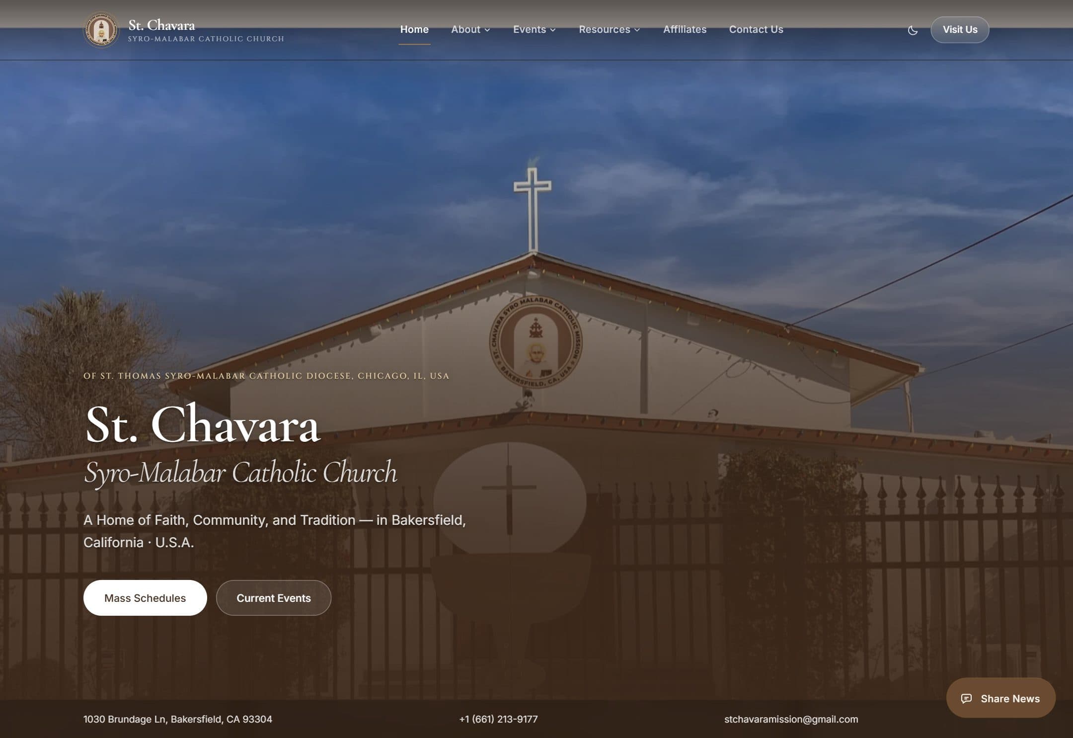 The St. Chavara Mission website